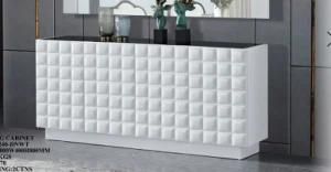 MDF Living Dining Room Dining Cabinet with Mirror Shelf Buffet Sideboard Modern Home Furniture