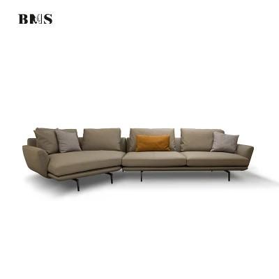 China Home Furniture Modern Contemporary Italian Sectional Leather Sofa