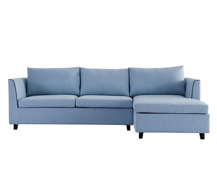 American Sofa Modern Living Room Folding Corner Fabric Sofa Bed