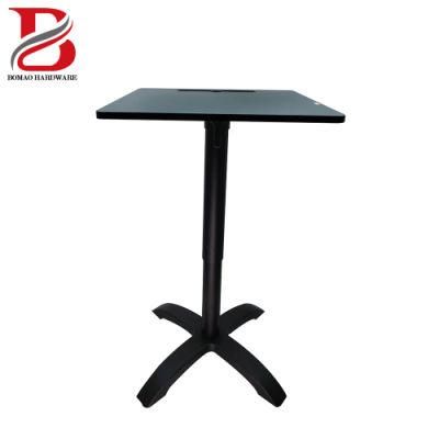 Gas Spring Pneumatic Height Adjustable Lifting Office Table Laptop Desk with Tablet PC Slot