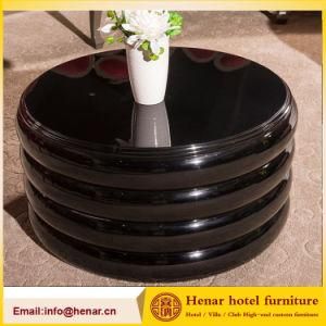 Wooden Side Talbe Round Coffee Table for Hotel Lobby
