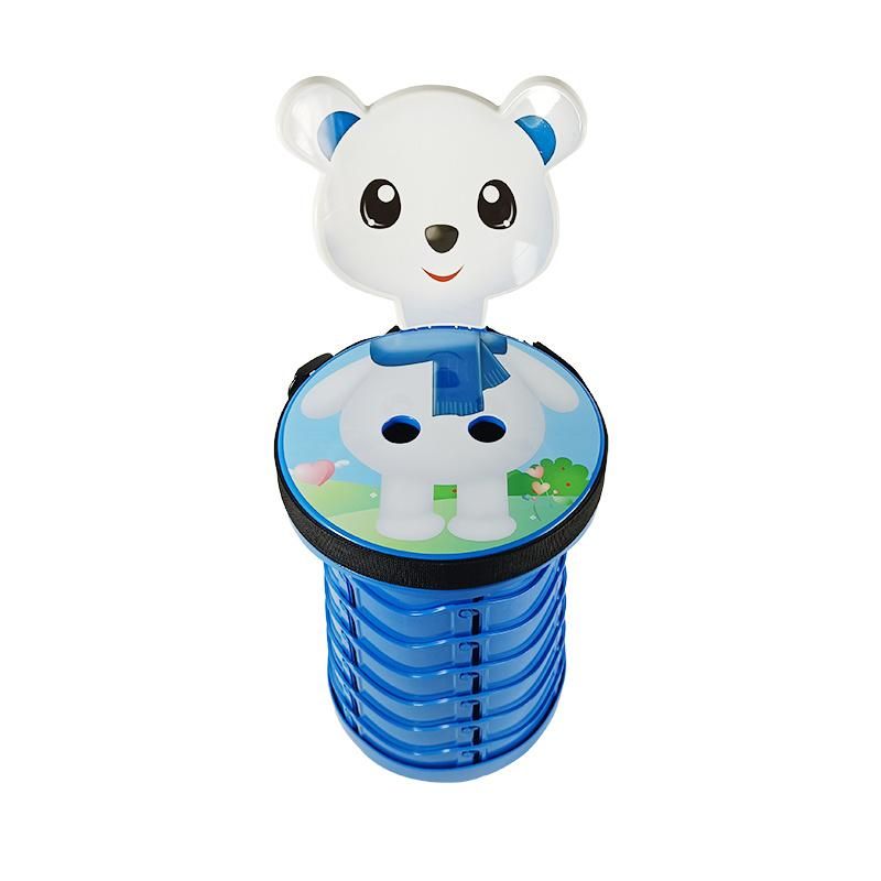 Cartoon Back Folding Stool - Blue and Red