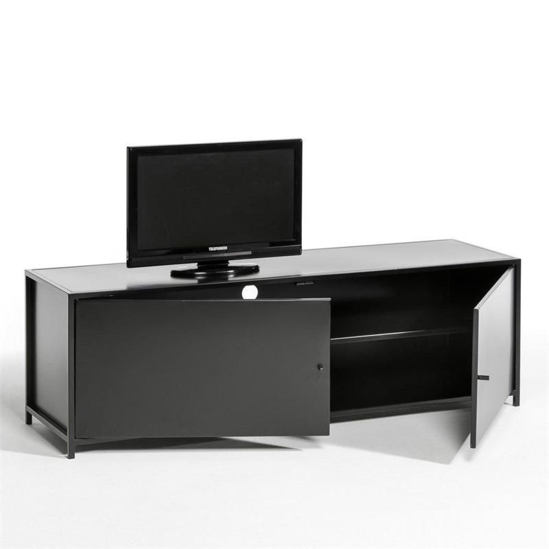 New Classical Design Black Modern Wooden TV Cabinet with Cabinets