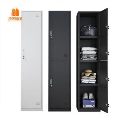 Living Room Metal Wardrobe, Single Door, Multiple Interlayer Steel Locker.