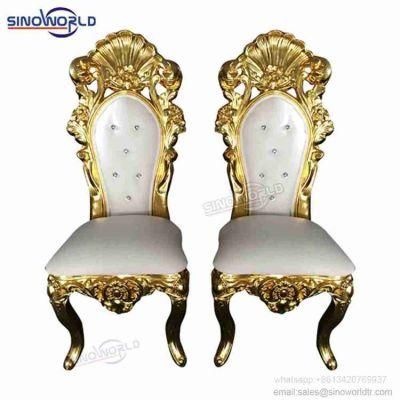 Wedding Furniture Classic High Back King Throne Chair for Party Luxury Elegant Chair