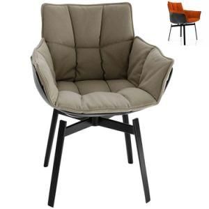 Modern Furniture Designer Husk Chair Muscle Swivel Living Room Rotating Armrest Dining Chair