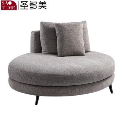 Modern Sectional Leisure Living Room Home Furniture Round Genuine Leather Sofa