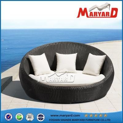 Dayuan Leisure Rattan Garden Hotel Resort Swimming Pool Furniture Outdoor Sunbed Terrace Rattan Sofa Bed