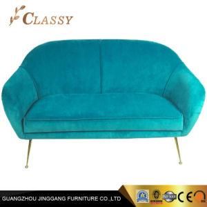Living Room Accent Sofa in Metal Legs