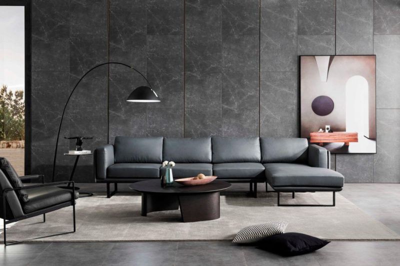 New Modern Furniture Design Leather Sofa Set Living Room Furniture in American Market