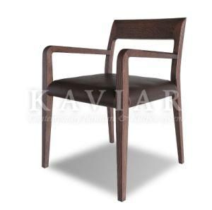 Modern Elegant Design Simple Solid Wood Dining Chair Covered with Leather (RA107)