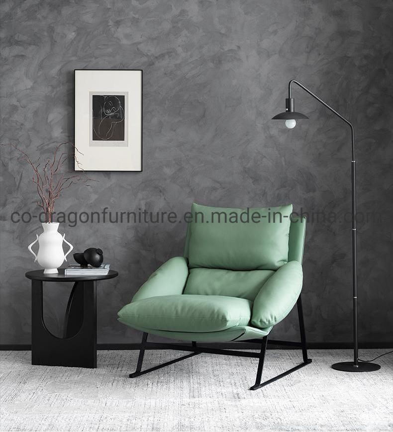 Fashion Luxury Livingroom Furniture Leather Leisure Chair with Metal Legs