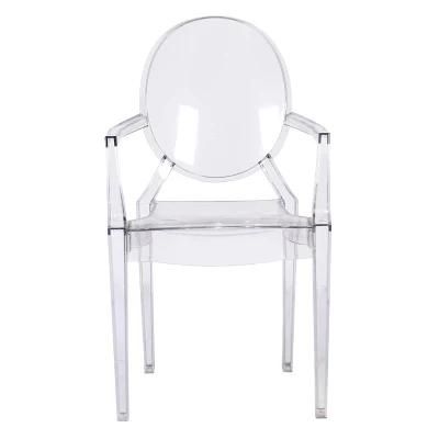 Living Room Accent Chair Hotel Arm Chair Clear PC Chairs