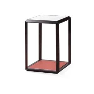 High Quality Wooden Side Table with Stone Top for Modern Living Room (YA982C)