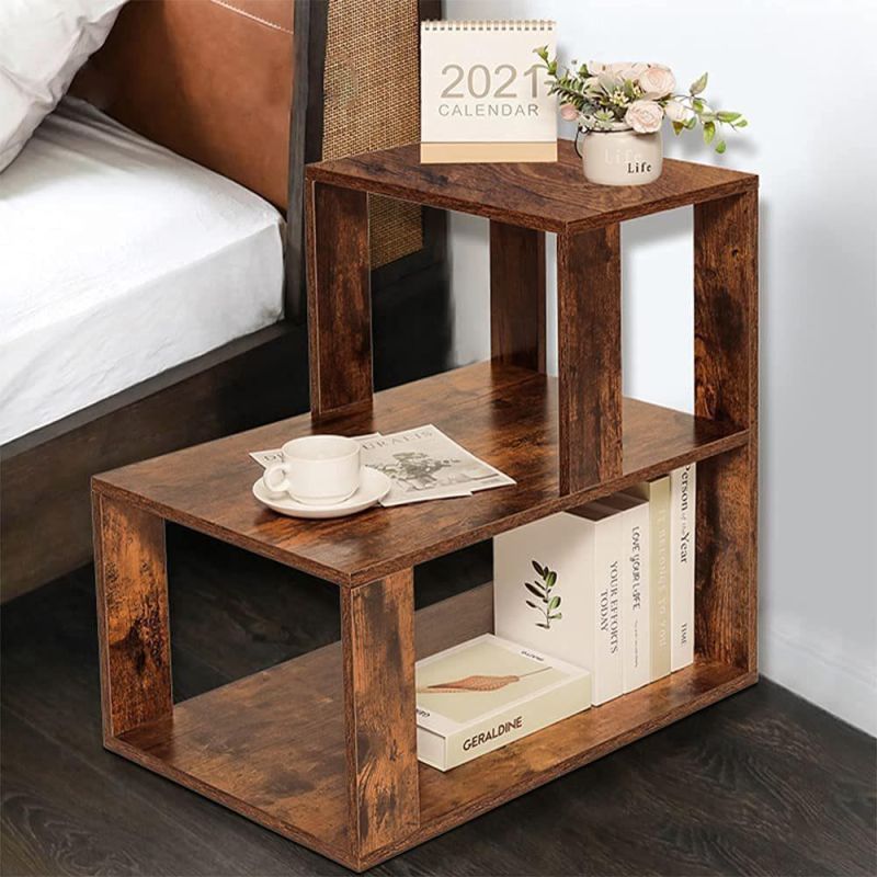 American Industrial Style Entry Table Sofa with Drawers Iron Wood Side Table