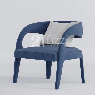 2022 Latest New Design Decor Modern Home Furniture European Office Hotel Restaurant Wood Frame Fabric Chair
