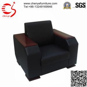 Fashion Design Leisure Sigle Leather Sofa with Wooden Leg (CYG-J701)