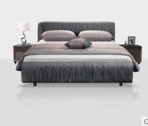 Modern Latest Fashion Style Comfortable Bedroom Fabric Bed 1314#