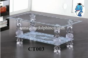 Tempered Glass Coffee Table/Transparent Glass Coffee Table/Living Room Furniture