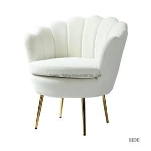 Metal Legs Luxury Living Room Chairs Lounge Modern Arm Sofa Chair Bedroom Chair