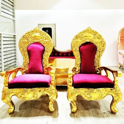 Wholesale King Throne Chairs Luxury Wedding Royal King Queen Chair