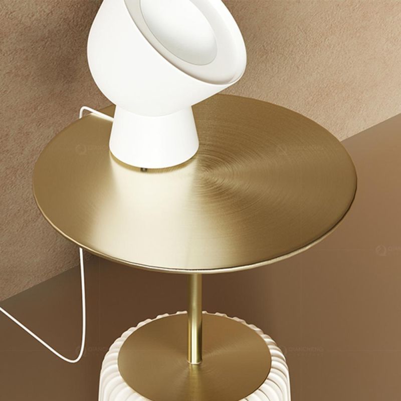 Luxury Mirror Gold Stainless Steel Night End Side Table