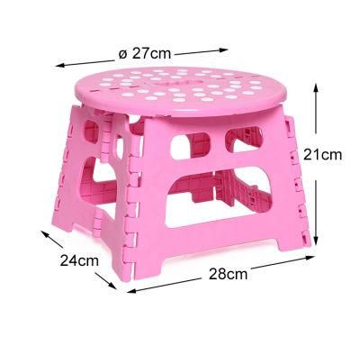 Circular Non-Slip Folding Plastic Stool