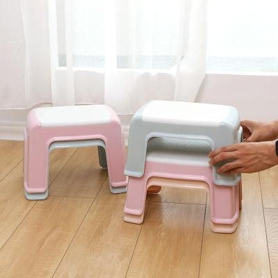0741 Wholesale Household Durable Plastic Stool Small Square Stool
