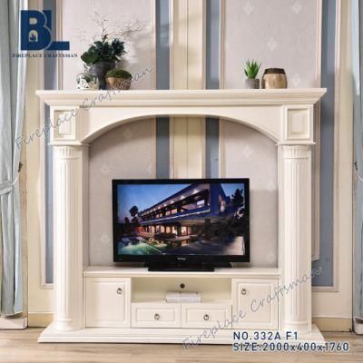 Indoor Freestanding Wood Burning Electric Fireplace Stove 332A
