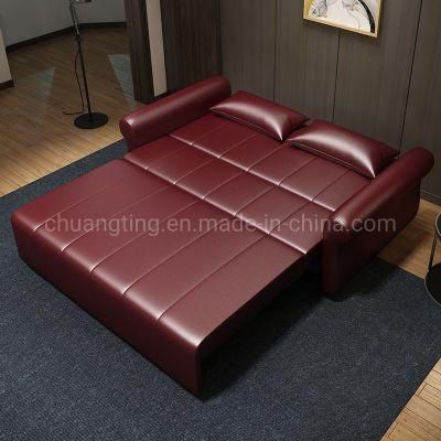 Living Room Folding Sofa Bed Functional Sofabed Antique Color Popular Design