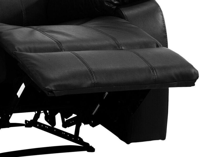 Jky Furniture Leather Manual Recliner Chair with High Quality Padded Seat for Living Room