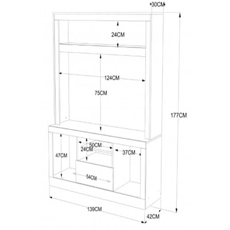 Direct Sale Custom Made Dark Brown Wood TV Stand/Cabinet