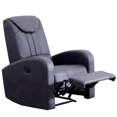 New Design High Density Foam Upholstery Solid Wood Frame Manual Recliner Sofa