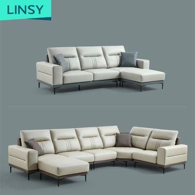 U-Shaped 7 Bean Bag Luxury Set Leather Sofa with High Quality Tbs061