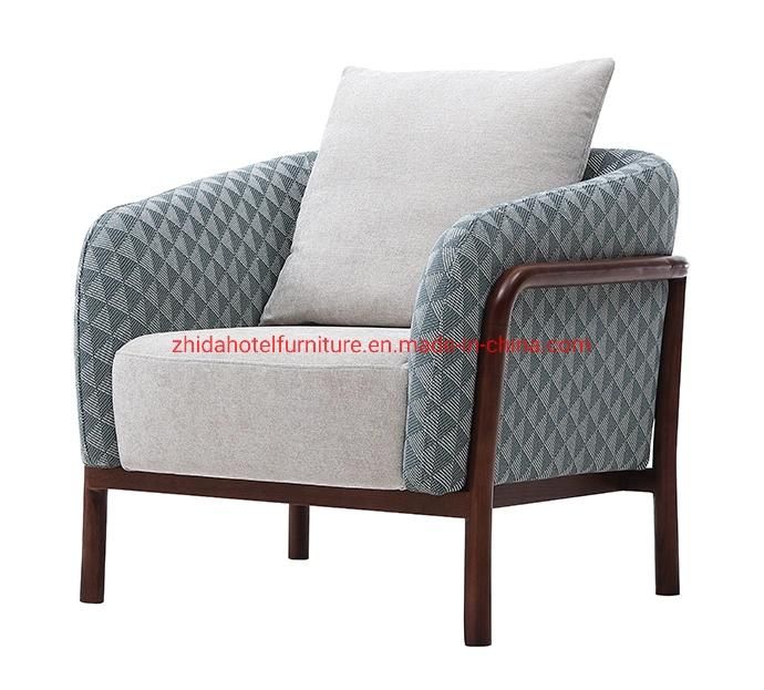 Modern Furniture Woodrn Armrest Living Room Home Bedroom Restaurant Chair
