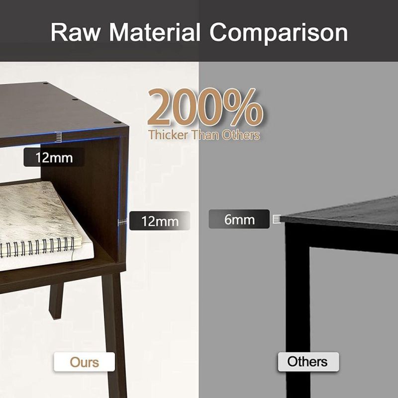 Industrial Design Storage Cabinet Sofa Side Table Bed Side Table with Drawer