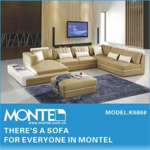 Modern Leather U Shape Corner Sofa Set