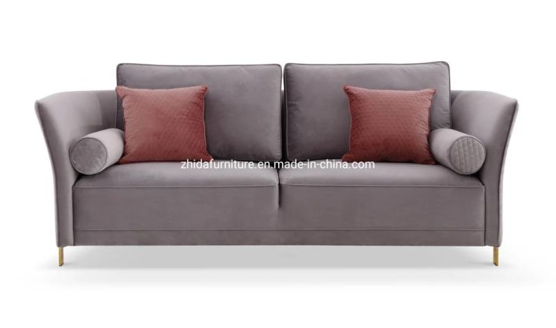 Affordable Luxury Living Room Unique Design Velvet Sofa