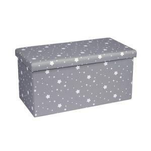 Knobby Customized Wholesale Living Room Furniture Foldable Storage Bench Oxford Fabric Stool Indoor Ottoman Bench