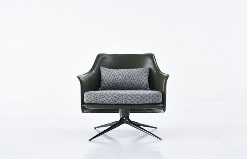 Dr58 Leisure Chair Leather with Fabric, Modern Design in Hone and Hotel
