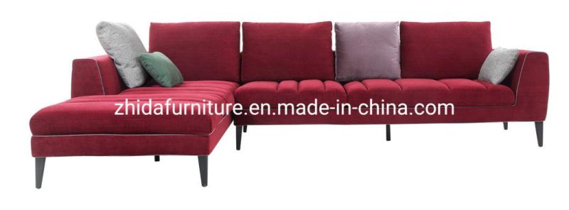Nordic Modern Home Furniture Fabric Sectional Corner Couch Bed Living Room Sofa