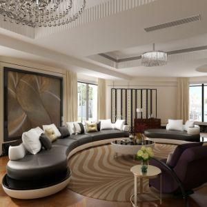 Italian Style Half Moon Shape Sectional Sofa S8021