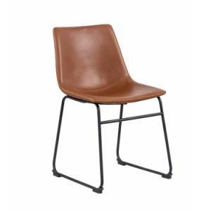 Casual Synthetic PU Leather Dining Chair Restaurant Leisure Chair