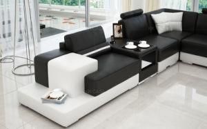 Armrest Headrest 8 Seater Furniture Couch L Shape U Shape Genuine Leather Sofa Set Modern