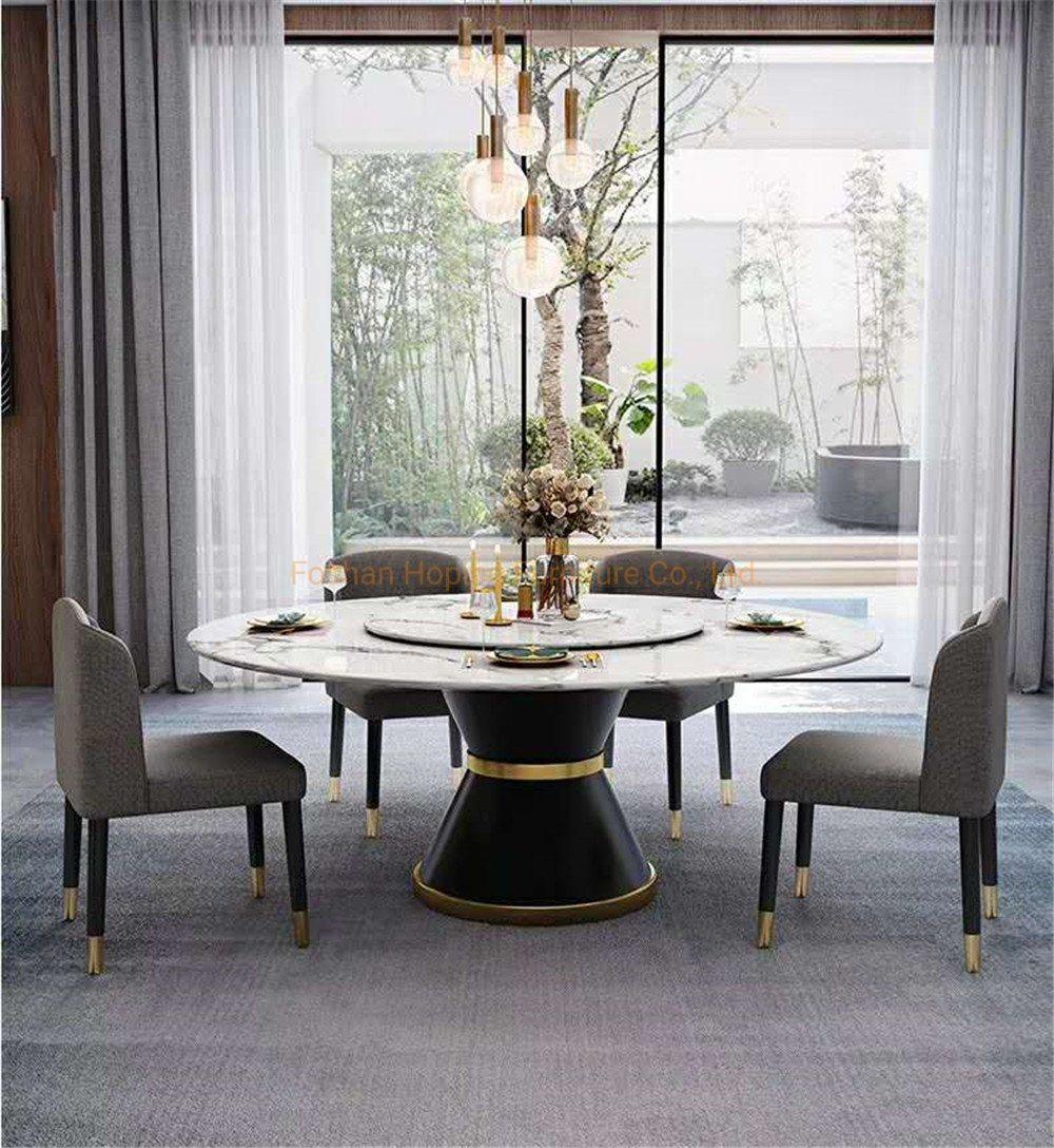 Hotel Furniture Luxury Home Steel Base Round Clear Glass Coffee Table Living Room White Marble Top Gold Coffee Table Corner Bent Glass Side Table