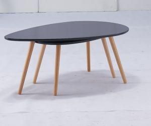 Hot Sales Modern and Simple MDF Black Coffee Table