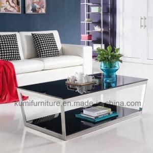 Polished Stainless Steel Tea Table for Metal Legs
