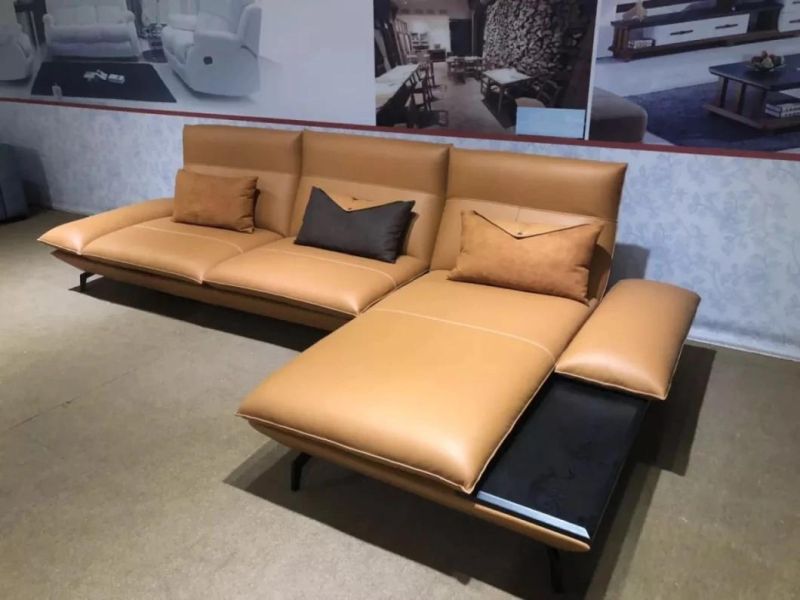 Modern Home Furniture Sofa Set Corner Sofa Leather Sofa for Living Room GS9029