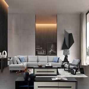 New Design Light Gray Fabric Corner Sofa for Living Room Furniture