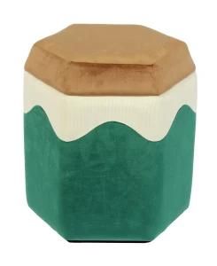 Knobby New Fashion Velvet Storage Ottoman Stool